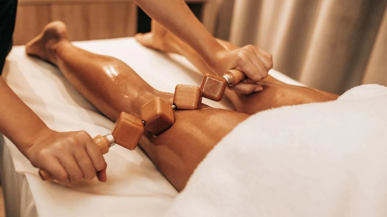 Maderoterapia en las piernas