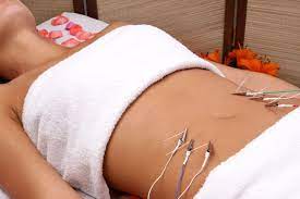 electroacupuntura en el abdomen
